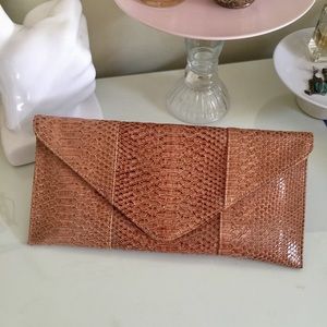 Urban Expressions Vegan Snakeskin Clutch